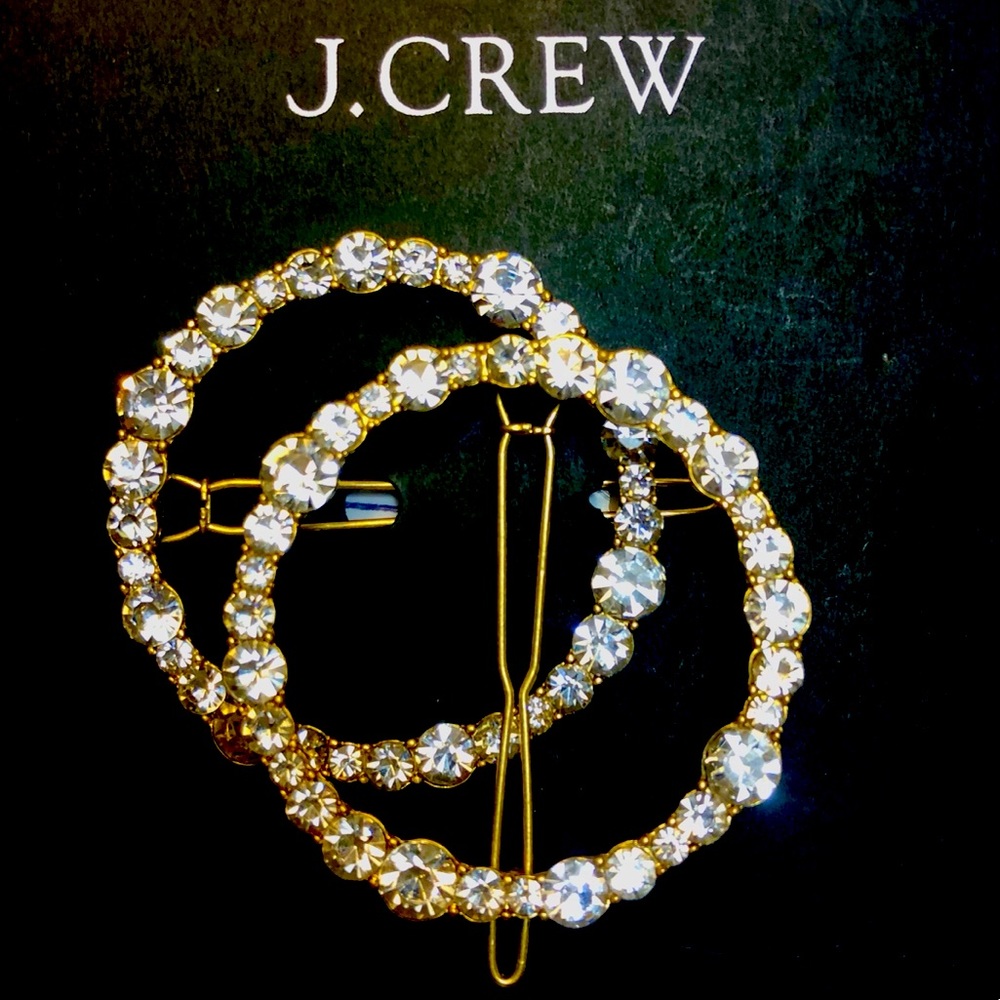 JCrew Rhinestone Jeweled Hair Clips